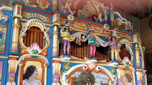 90 key Carl Frei system - Jan Verdonk street organ "de Willem Parel" plays 'As the deer...' смотреть онлайн