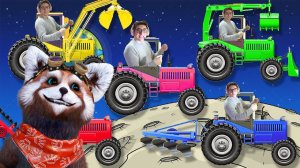 СИНИЙ ТРАКТОР - тракторенок песенка синий трактор по полям все серии подряд  Для детей с ДРУЖКОМ