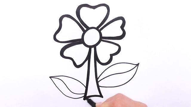 Как нарисовать цветок вместе с ребенком. Несложные уроки рисования для детей смотреть онлайн