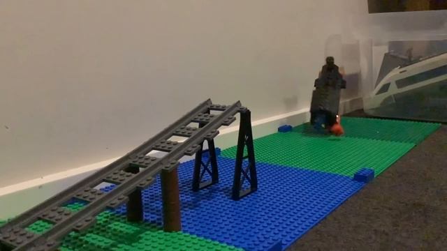 Lego train jumping river (train crash compilation #18) смотреть онлайн