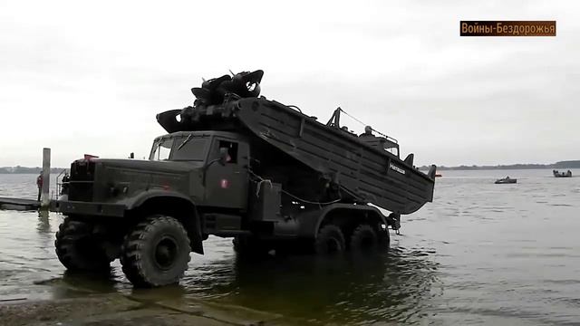 Грузовик КРАЗ с советским сверхмощным дизельным двигателем V8 _ 6x6 для внедорожных грузовиков. смотреть онлайн