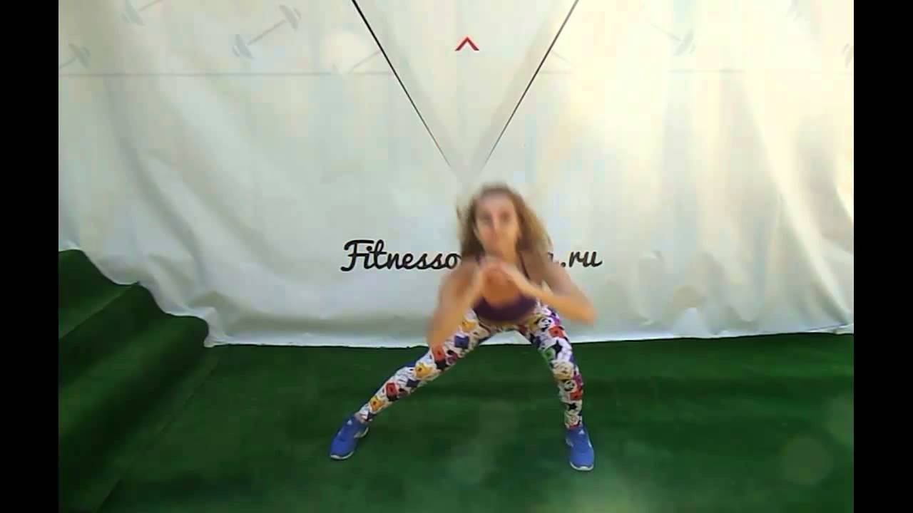 Тренировка ягодиц. Выпады в сторону смотреть онлайн