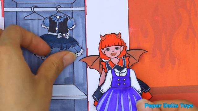 [DIY] Paper Dolls Angel Baby OR Vampire Baby? Very Beautiful Dresses Handmade Papercrafts