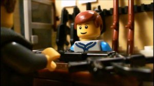 Terminator Lego Gun Shop Scene Stop Motion Brick Film Animation Reenactment (2014)