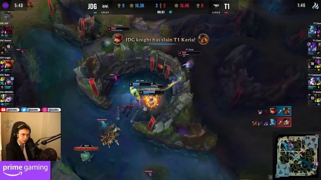 THE BEST LEAGUE OF LEGENDS YOU WILL SEE ALL YEAR - T1 VS JDG - CAEDREL смотреть онлайн