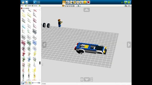 Lego Digital Designer (милицейская машина)