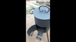 печь под казан из газового баллона