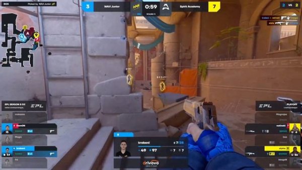 NAVI Junior vs Spirit Academy - European Pro League - Season 8 Division 2 | CS2 HIGHLIGHTS