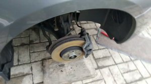 Веста 81000 км.  Тормоза, места установки домкрата.