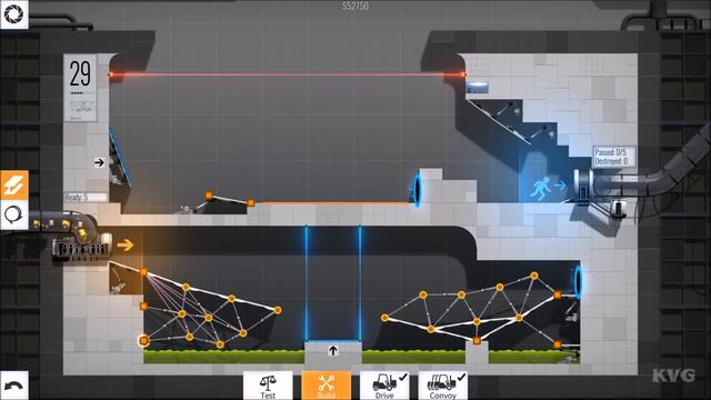 Bridge Constructor Portal - Walkthrough - Part 29 - Bounce, Bounce! (PC HD) [1080p60FPS] смотреть онлайн