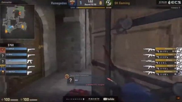 CS:GO - SK Gaming vs. Renegades [Cobblestone] - ECS Season 4 North America - MAP 1