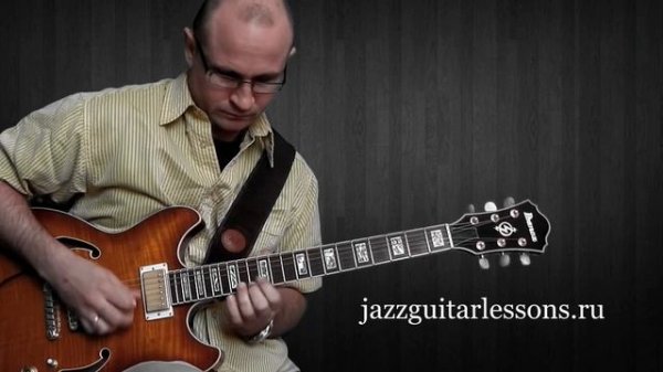 Sunny jazz guitar solo