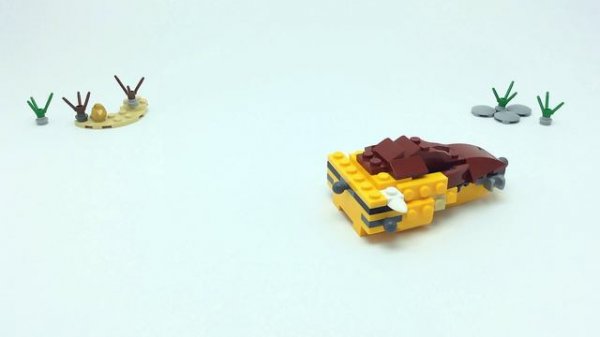 Lego Dinosaur Triceratops MOC - Lego Creator 31112 alternative build instructions - Part 1