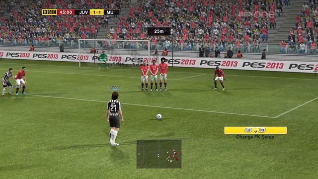 PES 2013 | PESEdit Patch 6.0 Realistic Gameplay | Juventus Vs Man United Full Match | FHD 60FPS