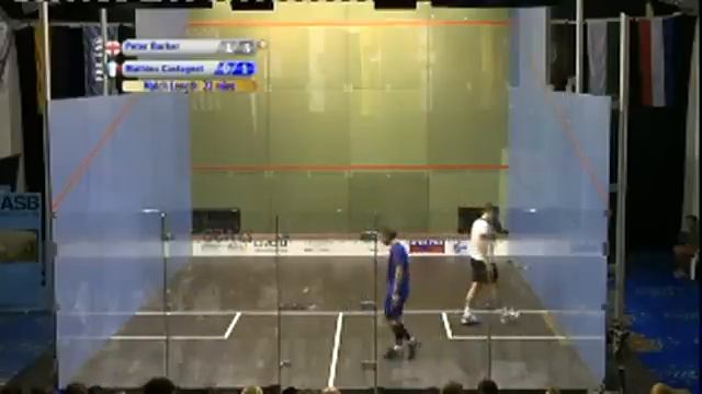 Squash - ETC2012 Final Peter Barker vs Mathieu Castagnet 2 смотреть онлайн