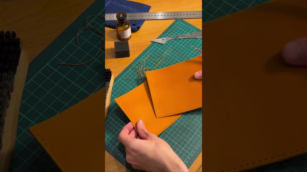 Часть 1. Изготовление дорожной сумки из натуральной кожи ручной работы - Tg @Nordic_maks