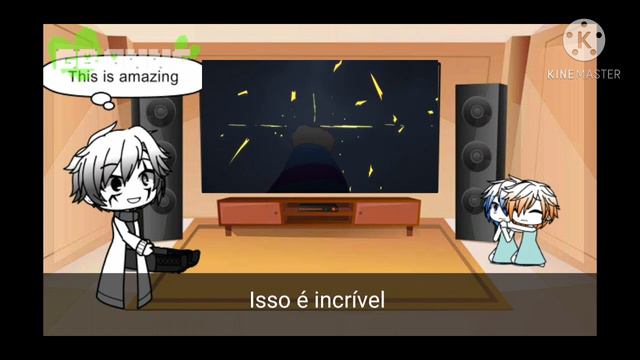 Handplates React To || Gaster VS Sans | AMV | Echo || Gacha Club (My AU)