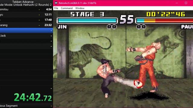 Tekken Advance - GBA EMU - Arcade Mode: Unlock Heihachi (2 Rounds) - 48m 43s 277ms смотреть онлайн