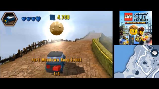 LEGO City Undercover (3DS): The Chase Begins 100% Guide - Fort Meadows - All Collectibles смотреть онлайн