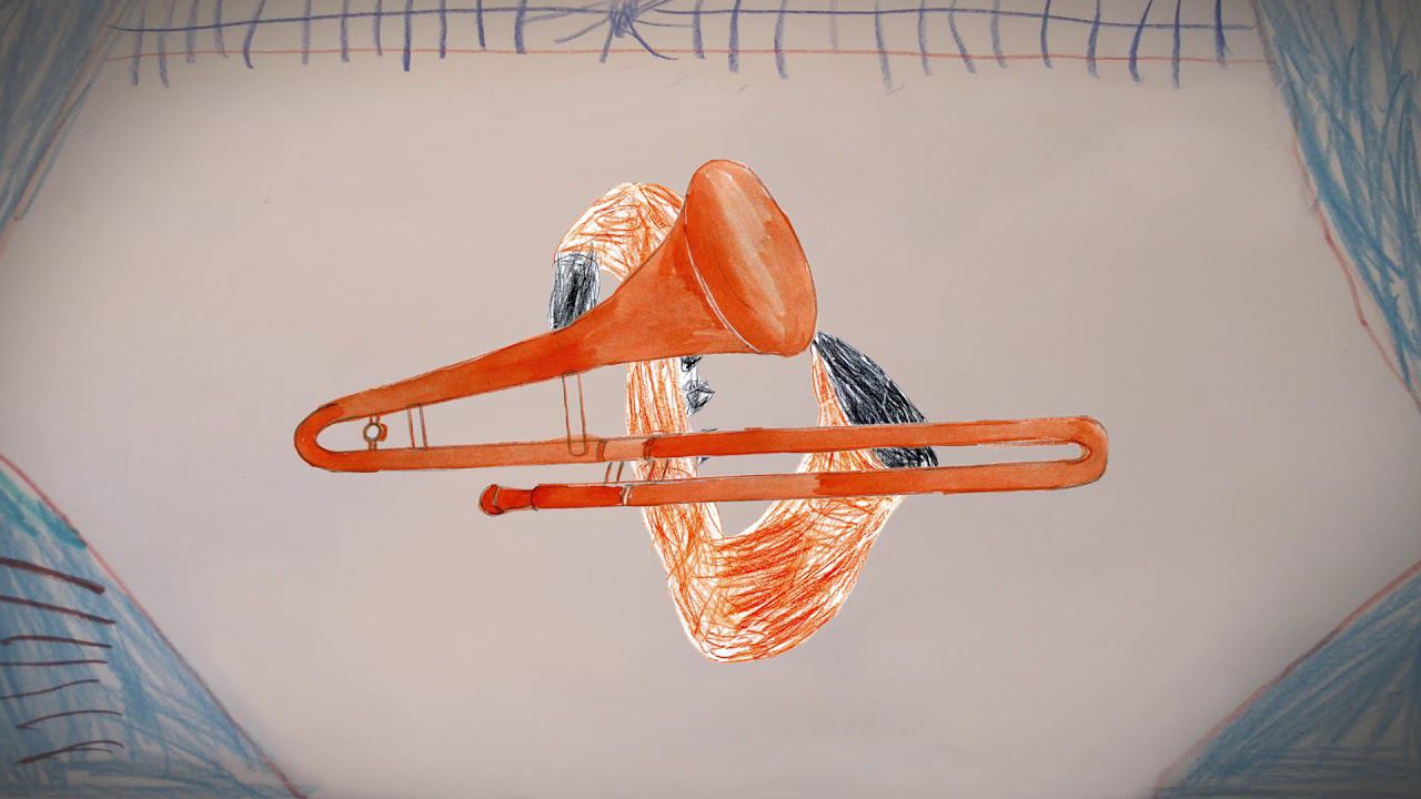 дети рисуют  музыкальные инструменты веселый клип Wo Do De Blues The Pasadena Roof Orchestra