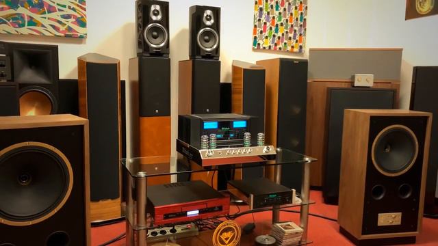 NEW McIntosh MA352 Hybrid Amplifier Driving TANNOY Cheviot Loudspeakers