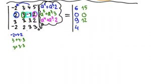 Вычисление определителя 4х4