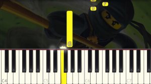 LEGO NinjaGo - Theme song - VERY EASY Piano tutorial