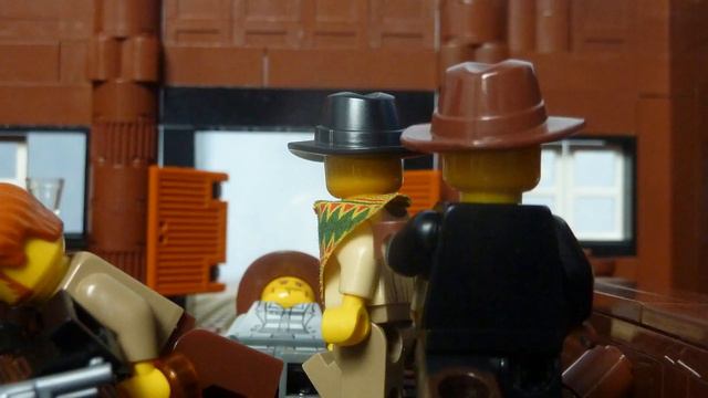 Lego Western shootout stop motion смотреть онлайн