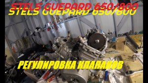 STELS GUEPARD 650,800 регулировка клапанов