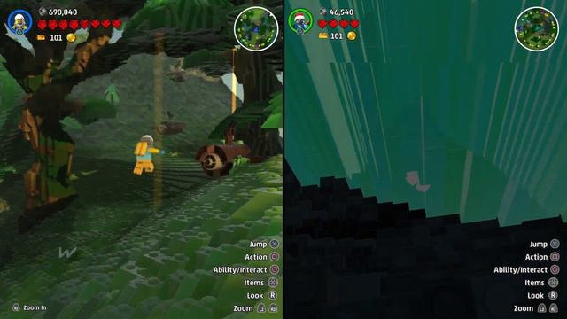 LEGO Worlds Part 35 PS4 T-Rex, Dinosaur Hunting, Coelophysis, Split Screen 1080p смотреть онлайн