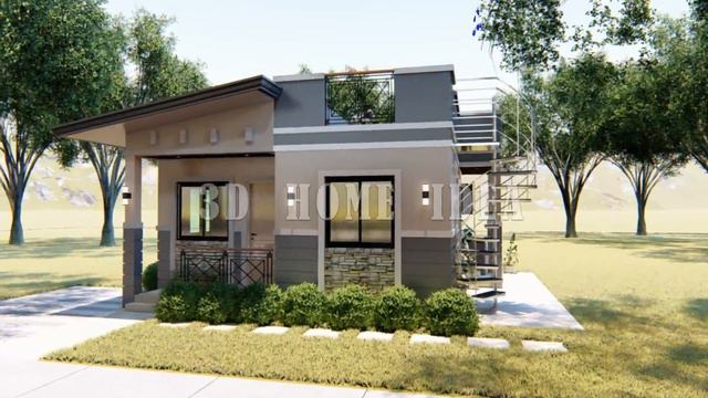 SMALL HOUSE DESIGN | 6 by 7 Meters | 42 sqm with 2 Bedroom and Roofdeck смотреть онлайн