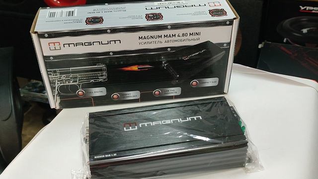 сверх компактный усилитель 4 канала MAGNUM MAM 4.80 MINI обзор смотреть онлайн
