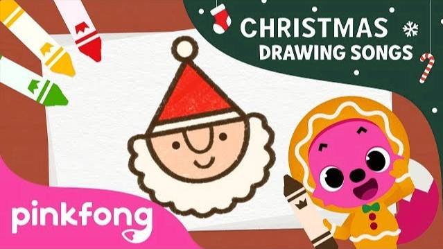 How to Draw Santa Claus | Christmas Drawing Songs | Pinkfong Songs for Children смотреть онлайн