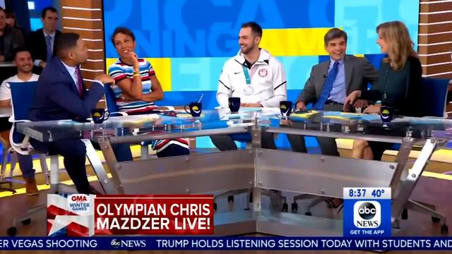 USA Olympian Chris Mazdzer Chats History Making Silver Medal Luge (GMA) смотреть онлайн