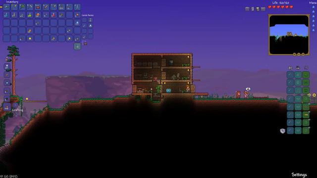 Let's Play Terraria: Day 4, Into the Darkness. смотреть онлайн