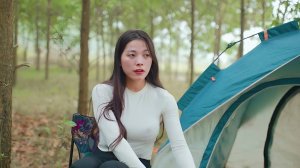 90-ДНЕВНЫЙ ОДИНОЧНЫЙ НОЧНОЙ КЕМПИНГ В ТРОПИЧЕСКОМ ЛЕСУ – ОТДЫХ В ПАЛАТКЕ ПОД РАССЛАБЛЯЮЩИЙ ЗВУК #2