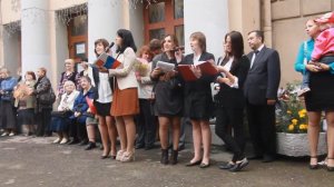 Линейка 1 сентября 2011. 197 школа. Песня старшеклассников.