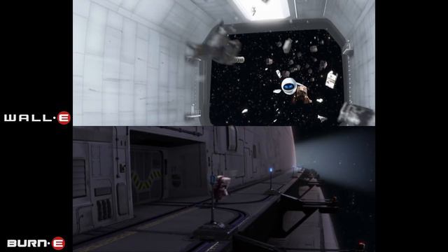 WALL·E (2008) and BURN·E (2008) - scene comparisons смотреть онлайн