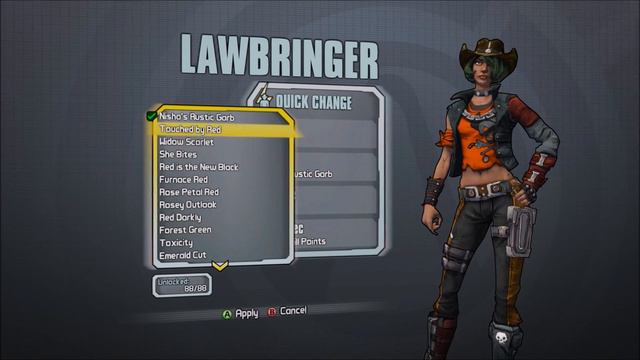 Borderlands The Pre-Sequel All Heads and Skins for Nisha смотреть онлайн