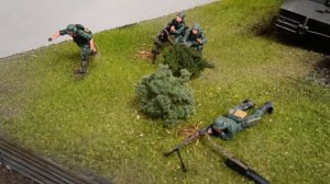 Макет-диорама ВОВ "Поле боя" в масштабе 1:35