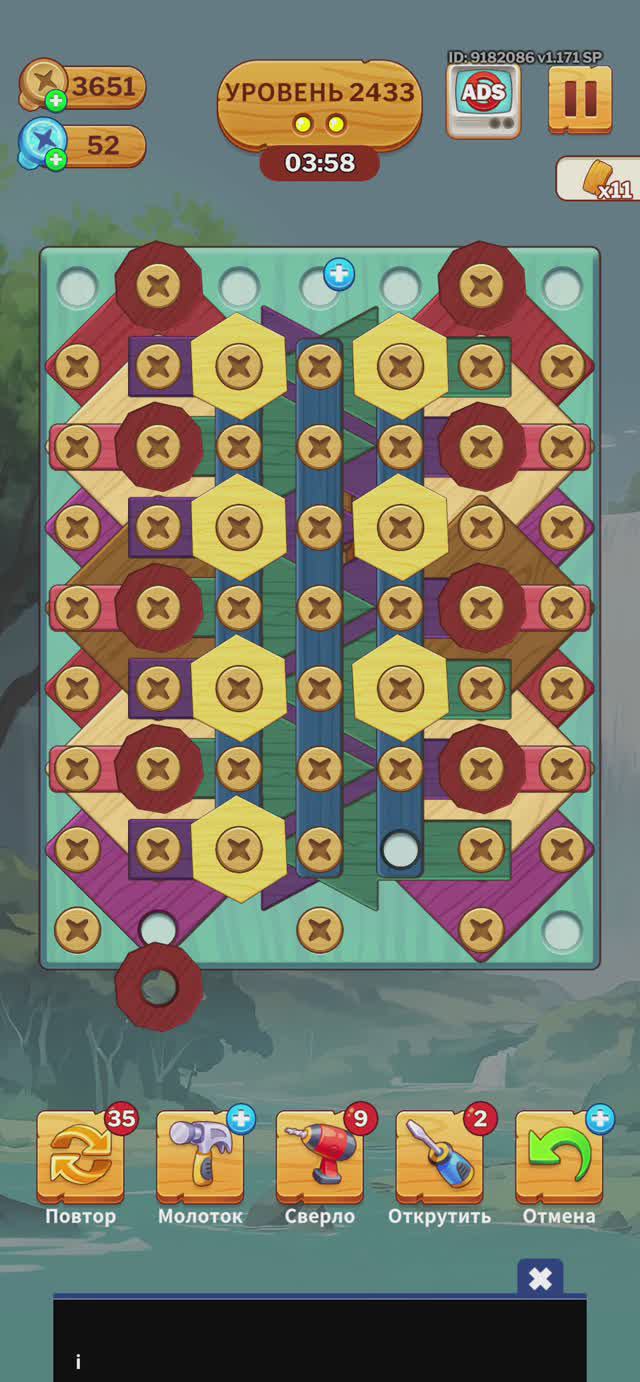 2433 Level_screw Puzzle (falcon)_Screen_Recording_20240927_033216_Screw Puzzle