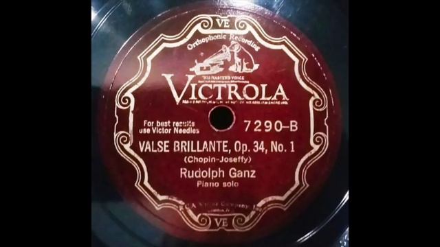 Rudolph Ganz plays Liszt & Chopin (1930 Victor 78rpm) смотреть онлайн