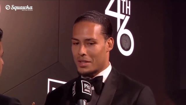 VAN DIJK SPEECH ON WINNING PFA PLAYER OFF THE YEAR 2019! смотреть онлайн