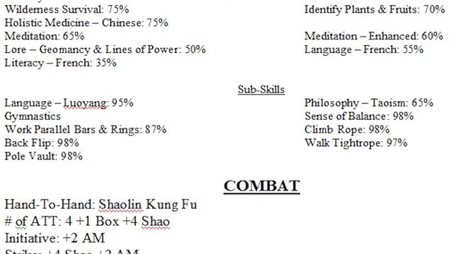 [Heroes Unlimited X Marvel Comics] Shang-Chi Character Conversion смотреть онлайн