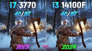 i7 3770 vs i3 14100F - 12 Years Difference