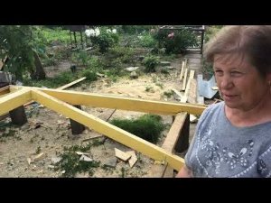 Вальмовая крыша для беседки своими руками