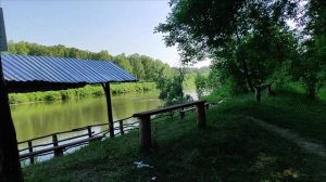 Берег реки для отдыха своими руками.Пирс для речки