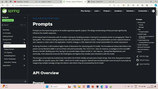 Spring AI Prompt API |What Is Prompt In Spring AI | Spring AI | Prompt API