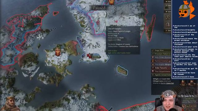 CHAOS Civil war and Invasions, CK3 Paradox Mega Campaign XXIII Livestream смотреть онлайн
