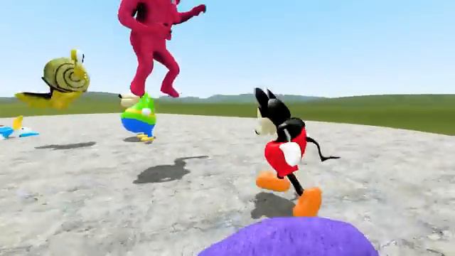 FULL MICKEY MOUSE TEAM from 3D SANIC CLONES MEMES in Garry's Mod! смотреть онлайн
